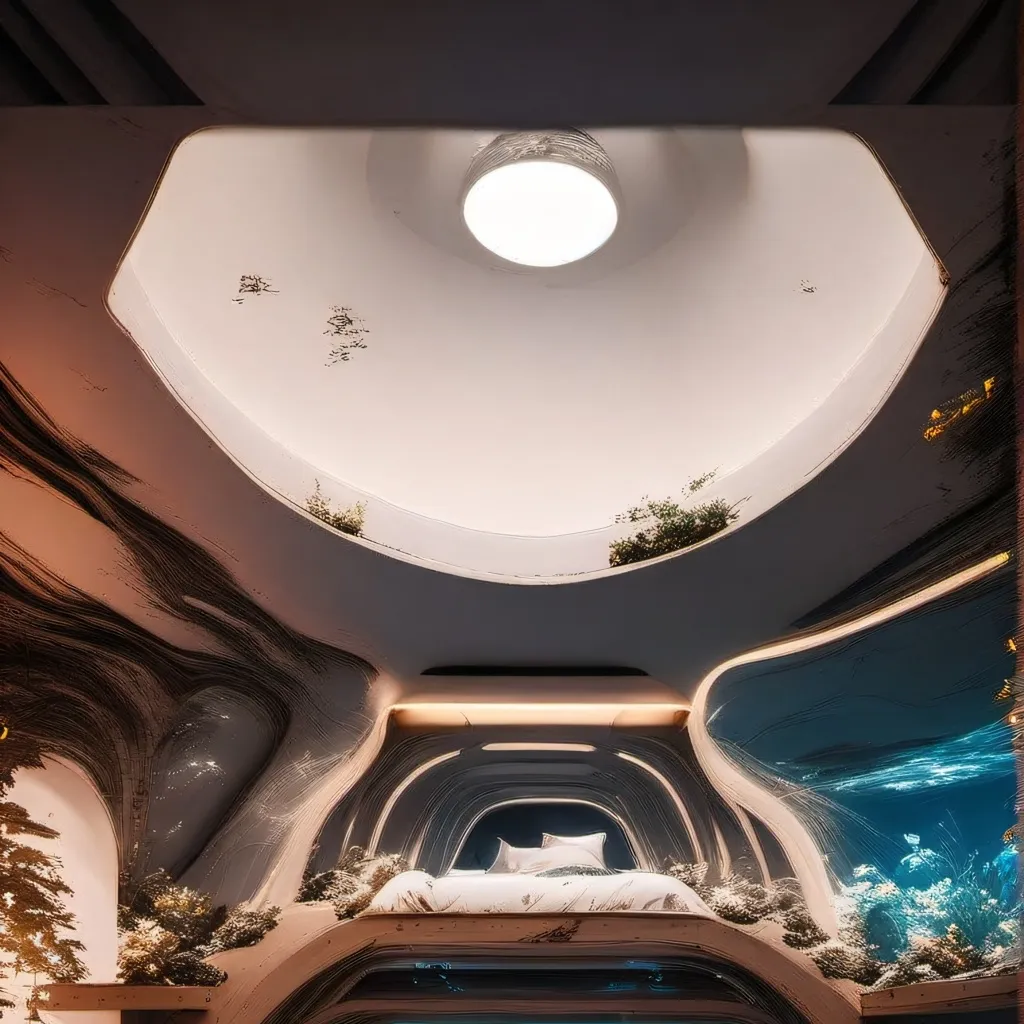 chat with ai character: Underwater house