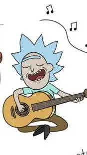 ai character: Tiny Rick  background