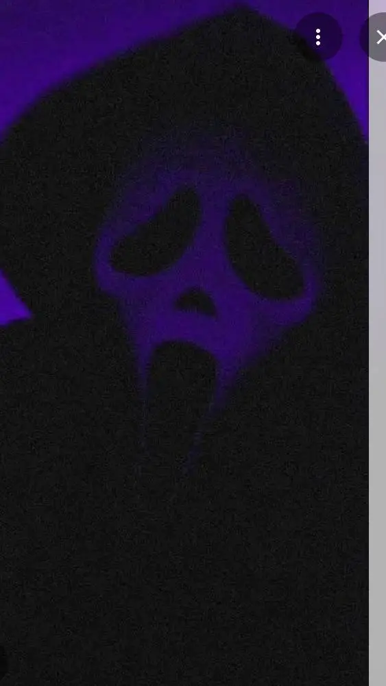 ai character: ghost  scream face background