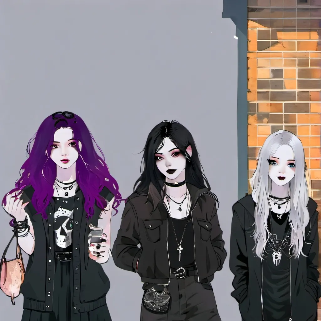 chat with ai character: Goth sisters