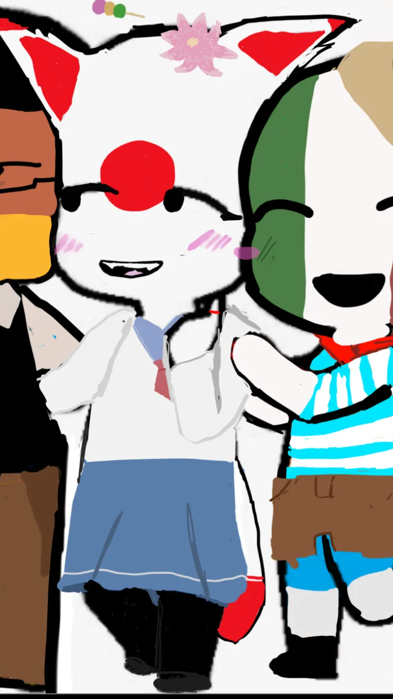 ai character: AXIS BUT KIDS??? background