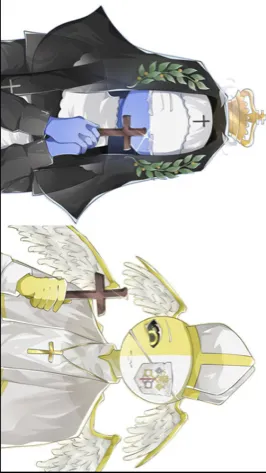 ai character: San Marino&Vatican background