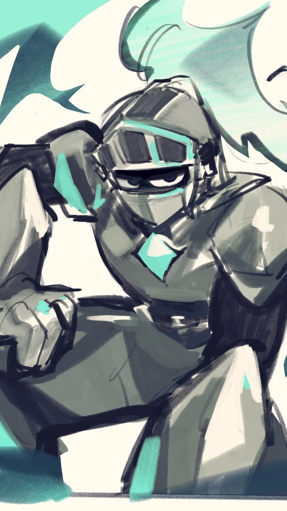 ai character:  soulvester ིྀ background
