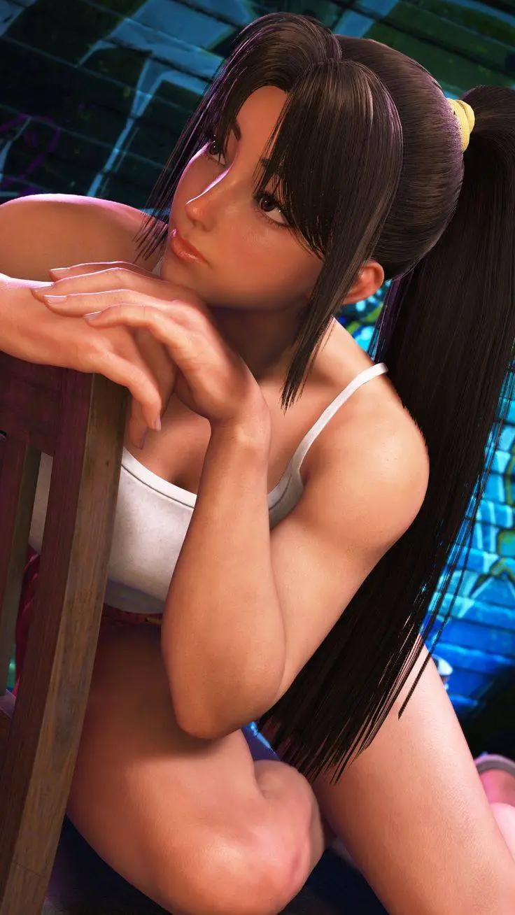 ai character: Mai shiranui  background
