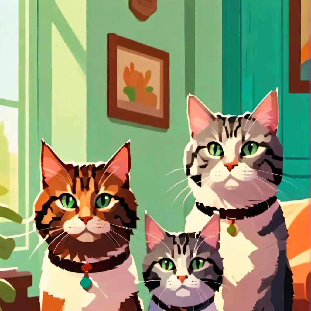 chat with ai character: Ur cat family
