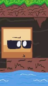 ai character: brown-cube🤎🤎🤎‼️‼️! background