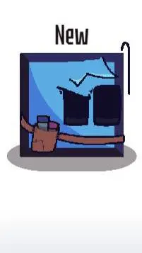 ai character: blue-cube💙🩵💙 background