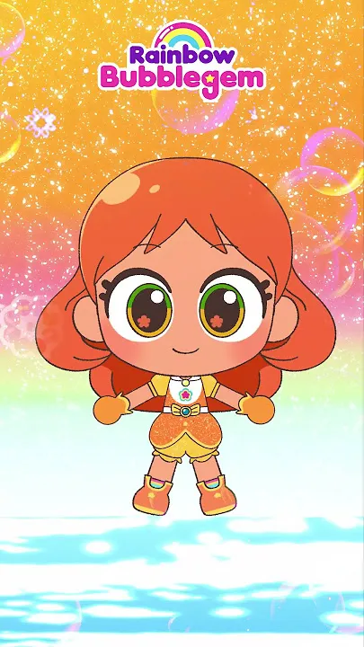 ai character: Step sister orange background