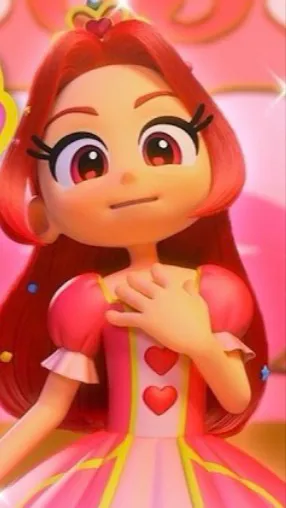 ai character: Red ruby background