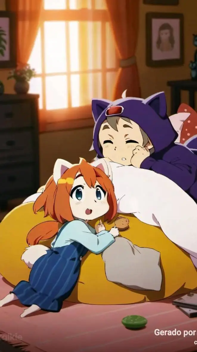 ai character: festinha do pijama background