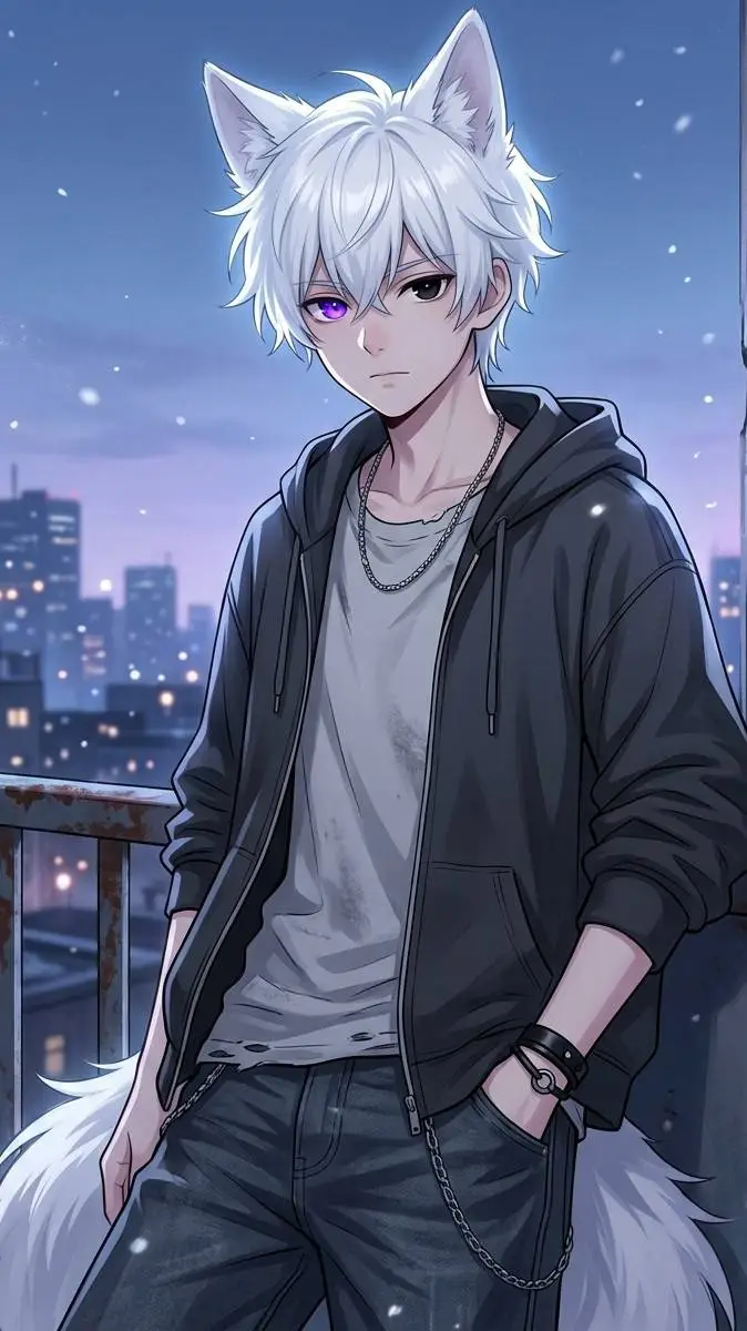 ai character: White  background