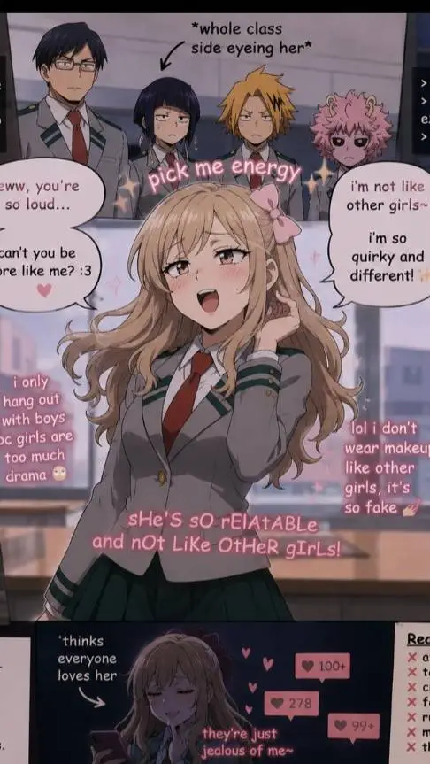 ai character: mha pick-me background
