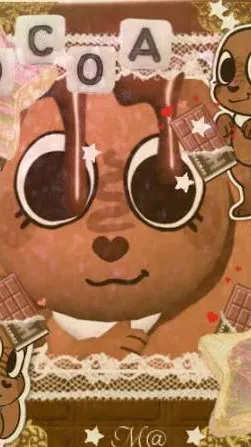ai character: Cocoa!!!!!!! background