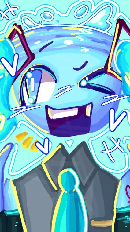 ai character: Miku Finn background