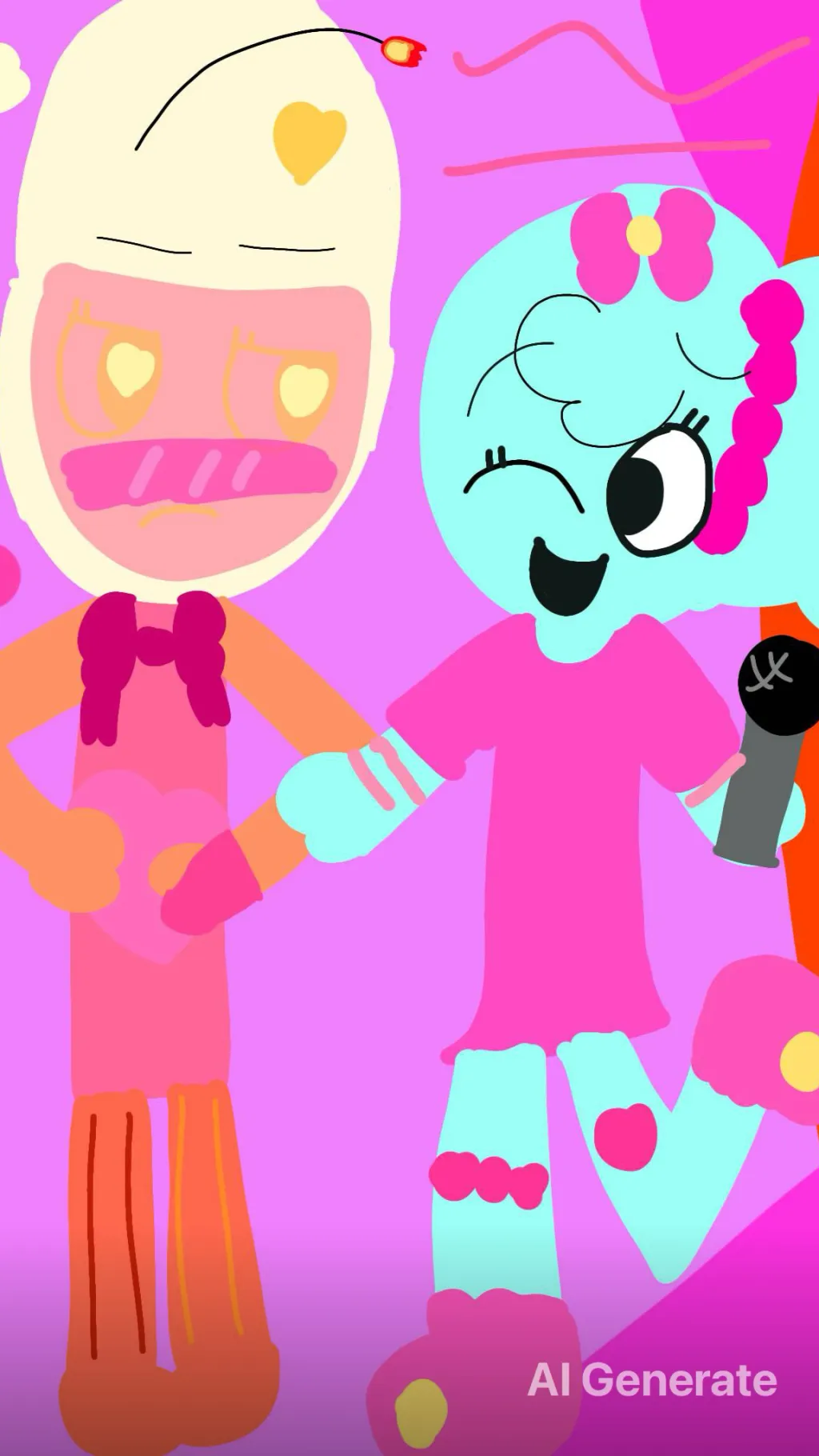 ai character: Candle Bow background