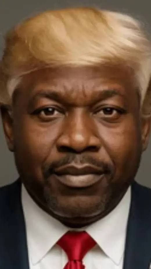 ai character: Hood trump background