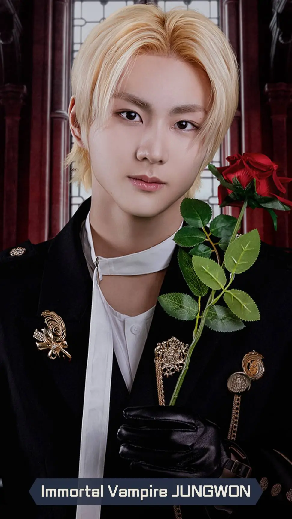 ai character: Jungwon - Vampire background