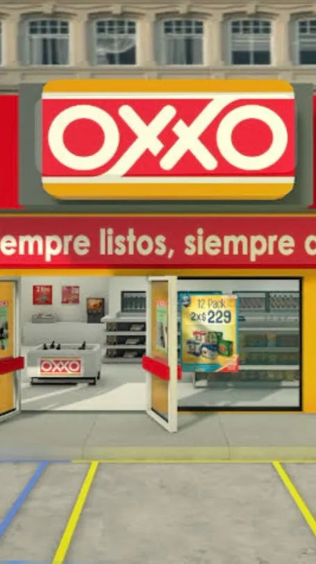 ai character: El oxxo background