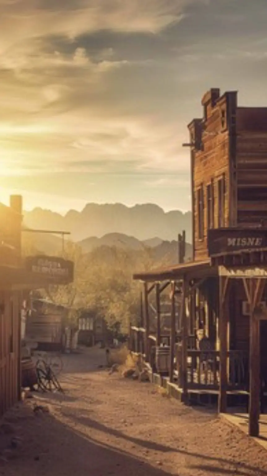 ai character: Wild west background