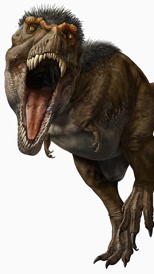 ai character: ⟬T rex◤ background