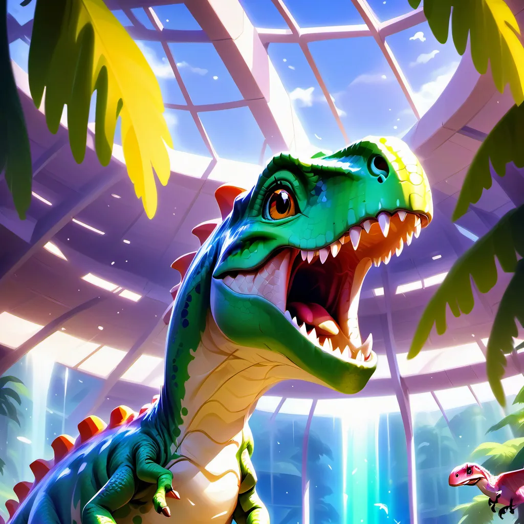 chat with ai character: Dinosaur adoption