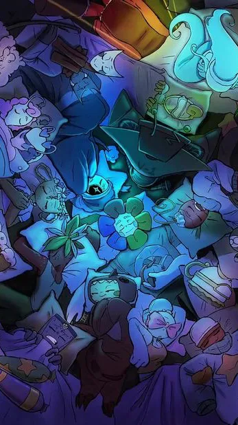 ai character: ~Dw sleepover~ background