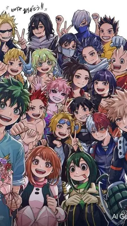 ai character: MHA - Camping background