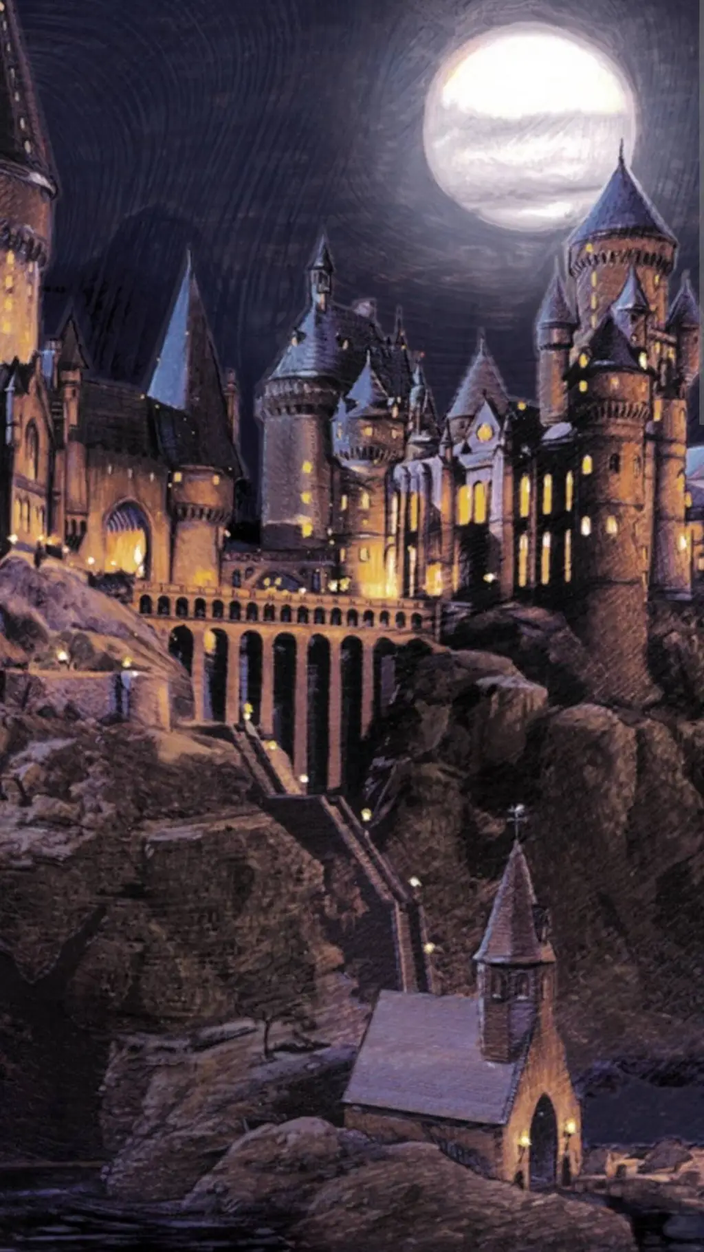 ai character: Hogwarts background