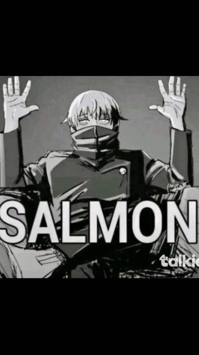ai character: salmon background