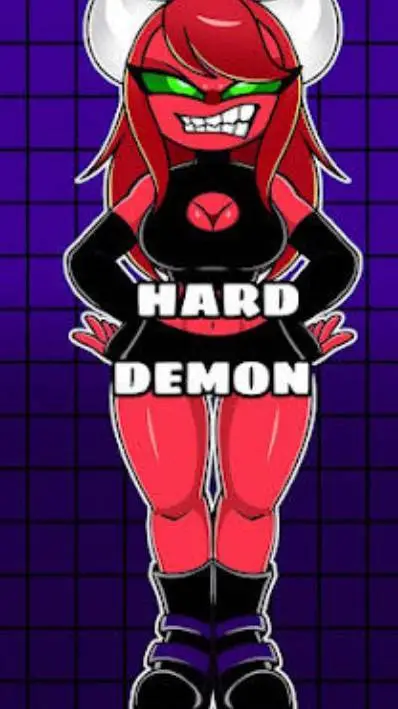 ai character: Hard demon female background