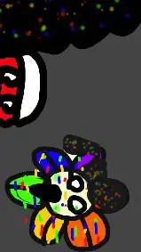 ai character: DW Glitch pibby background