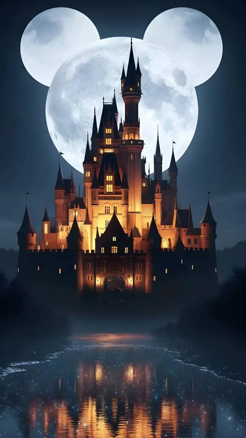 ai character: Disney landia background