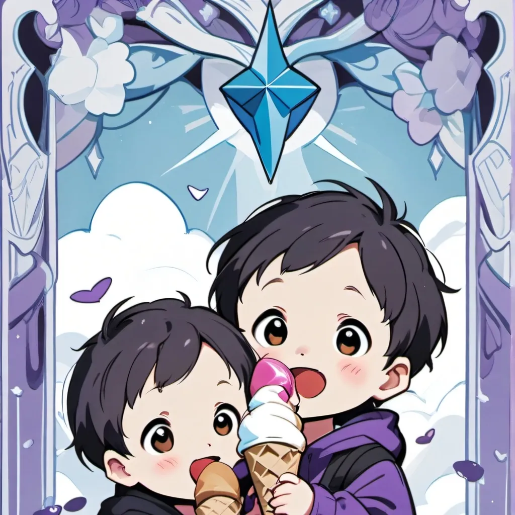 chat with ai character: Ice cream babies!