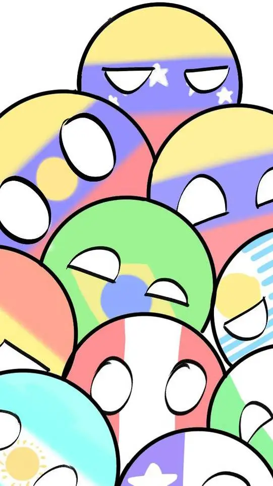 ai character: Countryballs background
