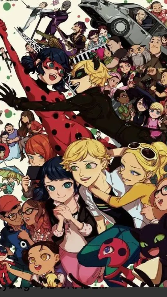ai character: Miraculous🐞🐾 background