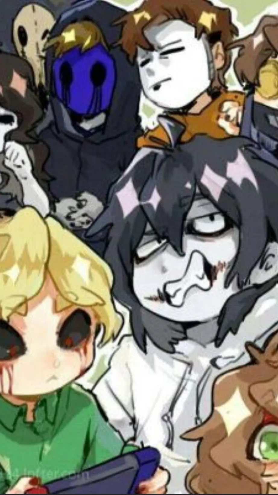 ai character: Creepypasta  background