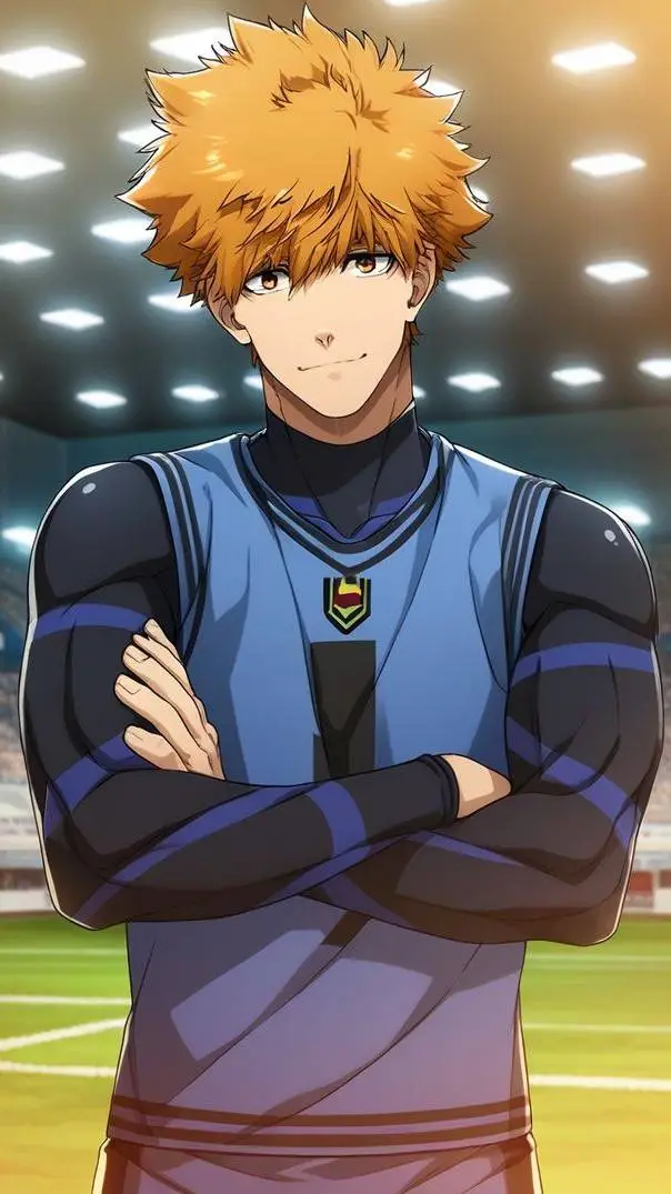 ai character: kunigami rensuke  background