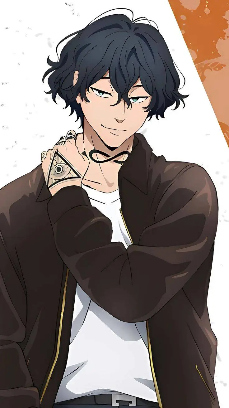 ai character: yamato endo kun🖤🖤🌸 background