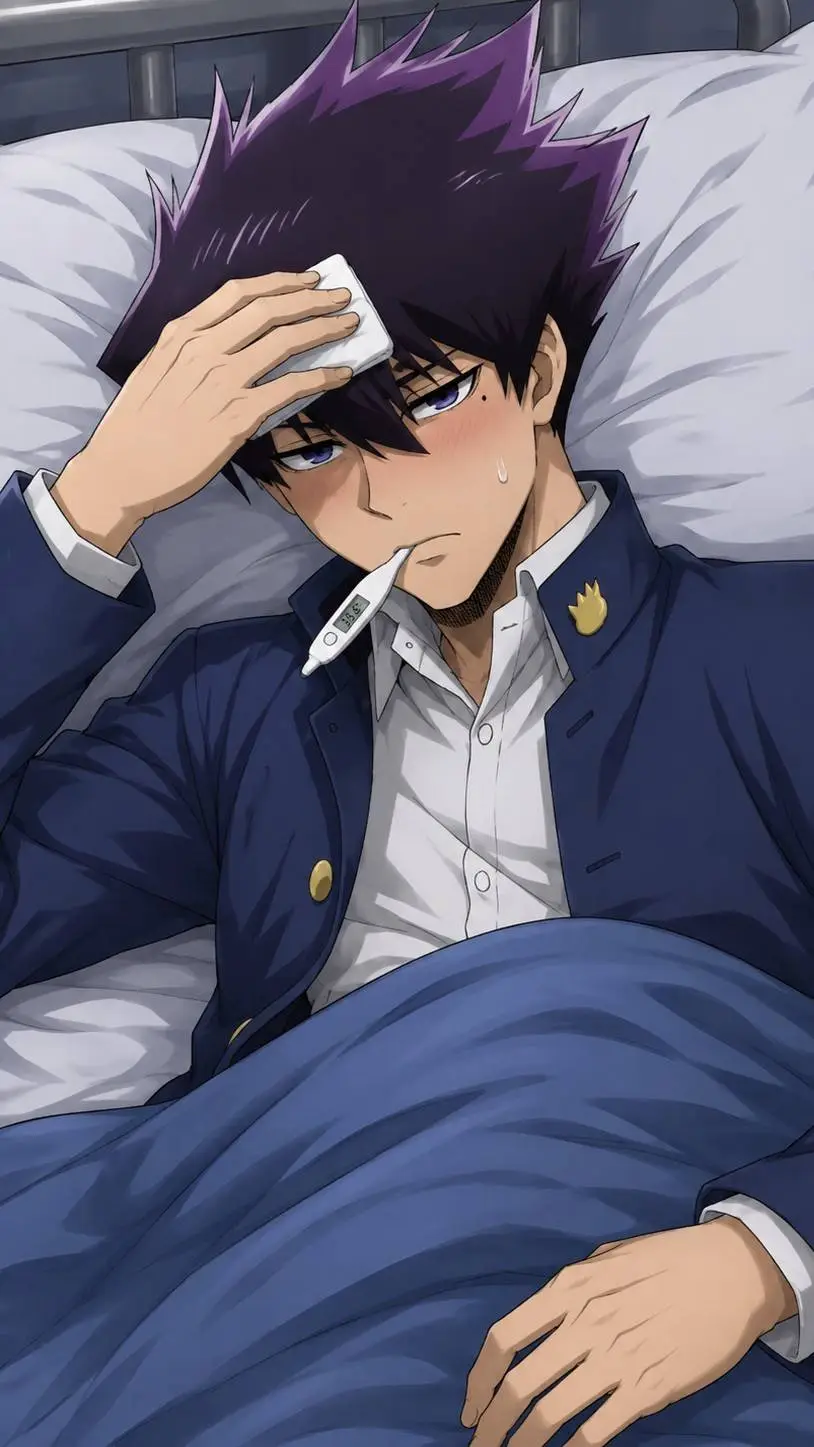 ai character: Karasu kun  sick🦋 background