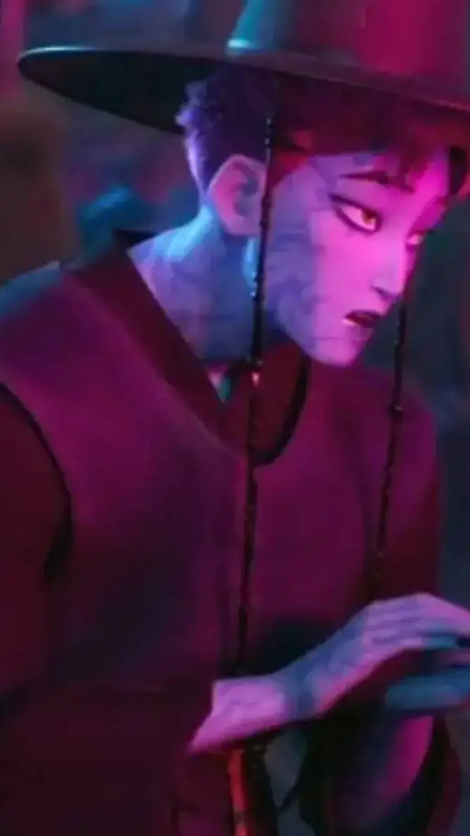 ai character: demon Abby  background