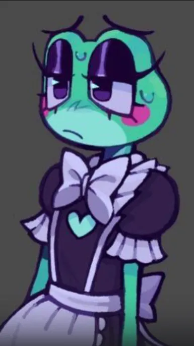 ai character: Jax and 3 ribbit?  background