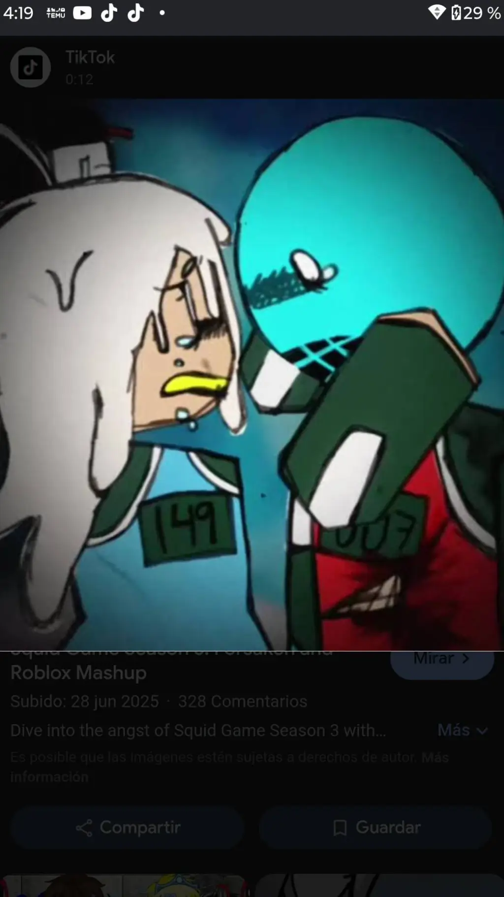 ai character: forsaken squidgame background