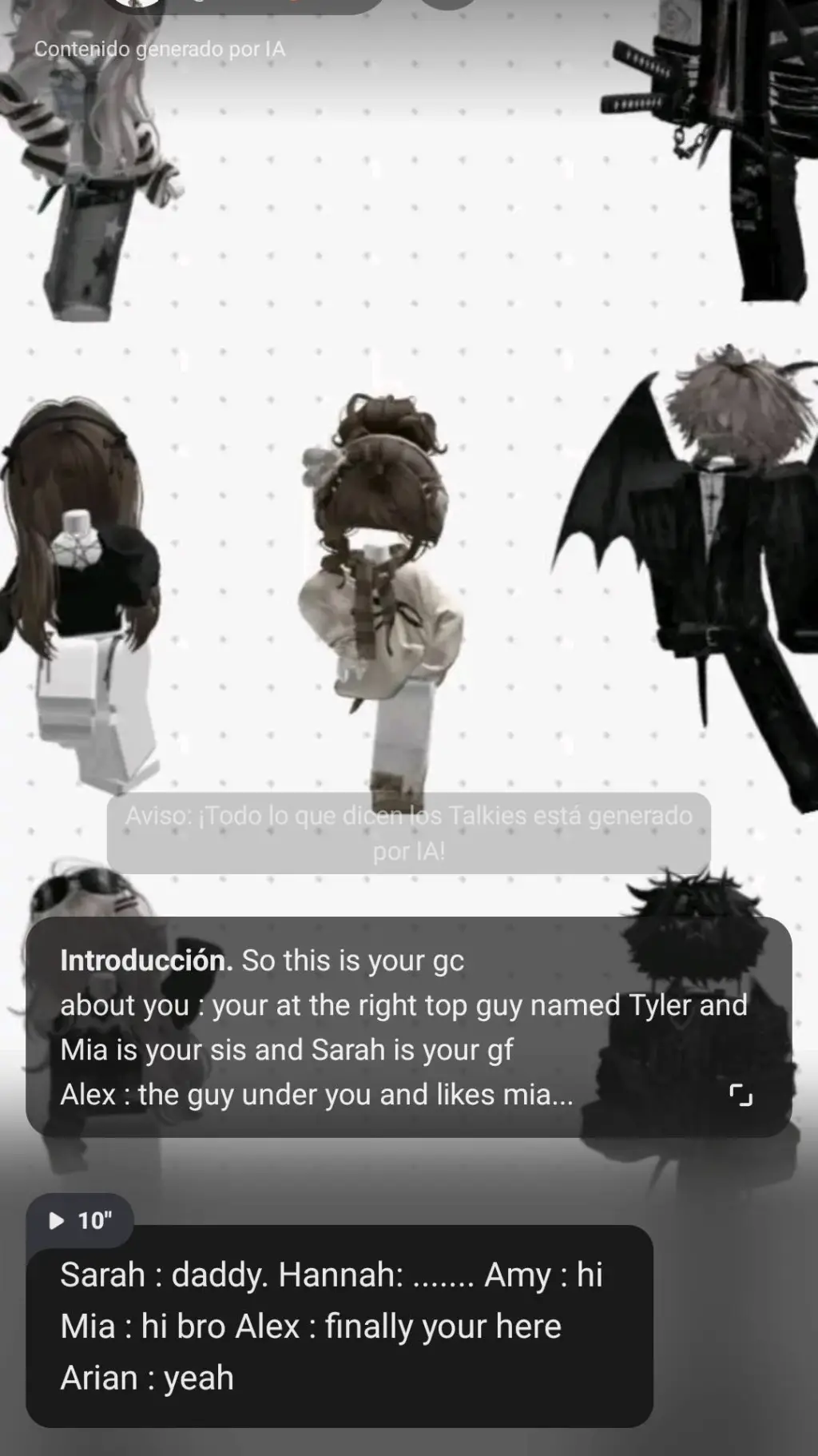 ai character: roblox GC background