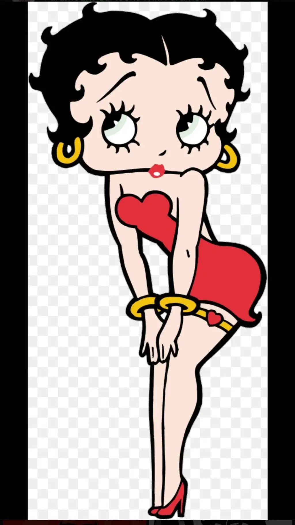 ai character: dw and Betty boop  background