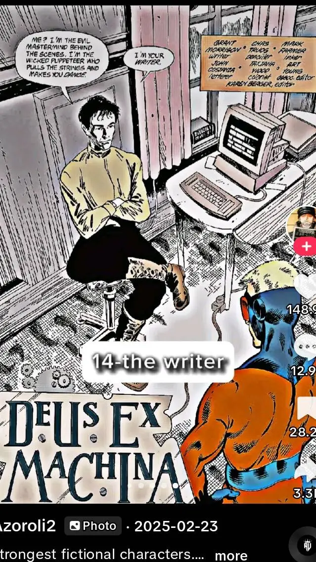 ai character: the writer background