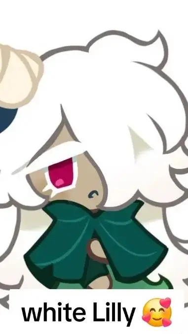 ai character: white lily background