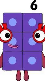 ai character: numberblock 6 background