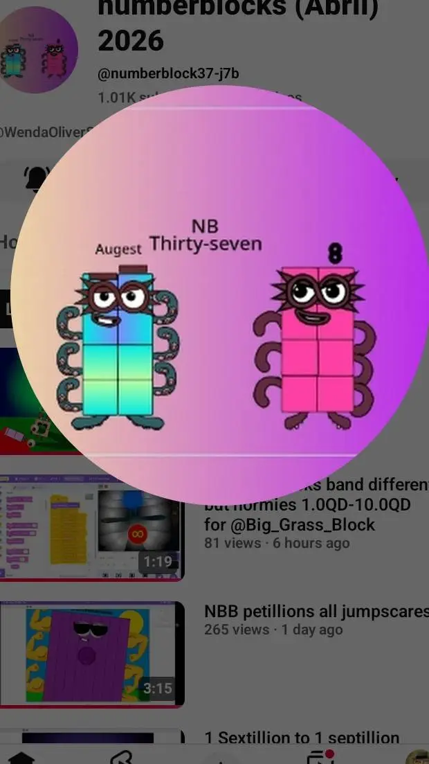 ai character: Numberblocks 2026 background