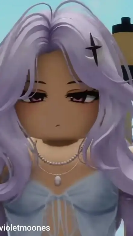 ai character: Violet moon background