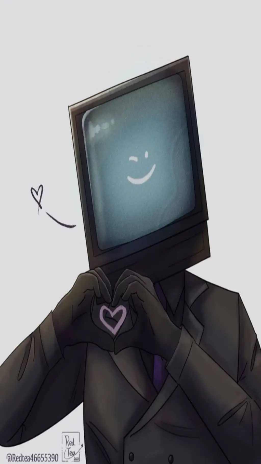 ai character: TV Man background